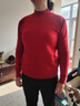 恒源祥高檔新款羊毛衫女半高領(lǐng)短款毛衣寬松顯瘦百搭大碼針織打底衫 半高領(lǐng)-酒紅色 厚款 4XL 150-160斤 曬單實(shí)拍圖