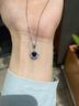 鉑邦詩(shī)（BOBANGSHI）項鏈女士藍色寶石項鏈奢侈首飾紀念情人節生日禮物送老婆送女友 藍寶石吊墜+K金鏈 曬單實(shí)拍圖