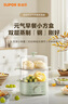 蘇泊爾（SUPOR）煮蛋器 蒸蛋器 小蒸鍋 煮雞蛋神器 旋鈕可定時(shí)自動(dòng)斷電雙層 家用迷你雞蛋羹多功能鍋 Z15FK953 曬單實(shí)拍圖