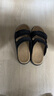 熱風(fēng)男沙灘拖鞋夏季新款男士厚底百搭可外穿拖鞋男舒適魔術(shù)貼一字拖 01黑色 41 曬單實(shí)拍圖