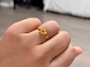 周生生星語(yǔ)心愿開(kāi)口黃金戒指 足金閃砂五角星金戒生日禮物 11661R計價(jià) 2.25克(含工費100元) 曬單實(shí)拍圖