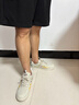 森馬男鞋2025秋季新款休閑百搭小白鞋子男士軟底輕便厚底增高板鞋男款 米色 43 曬單實(shí)拍圖