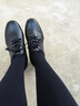 大東女士低跟單鞋女真軟皮2025春季新款時(shí)尚百搭小皮鞋中跟深口女鞋媽媽鞋 黑色 39 曬單實(shí)拍圖