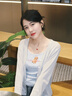 杜蔻蝴蝶項鏈女高級氣質(zhì)輕奢項鏈生日禮物【紅玉髓轉(zhuǎn)運吉娜同款】 蝴蝶紅玉髓轉(zhuǎn)運項鏈【吉娜同款】 曬單實拍圖
