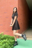 STELLA WEISZ透氣輕便老爹鞋女2025秋季新款厚底增高透氣時(shí)尚戶(hù)外運動(dòng)跑步鞋黑色36 (230mm) 曬單實(shí)拍圖