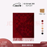 蔻馳（COACH）奧萊男女同款經(jīng)典標志大尺寸圍巾戶(hù)外保暖禮物 1941紅色 曬單實(shí)拍圖