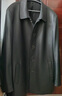 花花公子（PLAYBOY）頭層牛皮真皮大衣中老年爸爸一手長(cháng)中長(cháng)款皮風(fēng)衣皮衣外套男 黑色單皮衣2331 頭層牛皮 180/XL(建議135-150斤) 曬單實(shí)拍圖