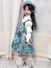 迪士尼（Disney）洛麗塔公主裙女小童春季連衣裙春裝新款網(wǎng)紅背帶裙女寶寶洋氣春秋 藍(lán)色 + 120 適合身高110-120cm年齡6-7周 曬單實(shí)拍圖