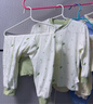 婧麒（JOYNCLEON）新生嬰兒衣服純棉男女寶寶秋冬睡衣分體打底內衣套裝 Jyf153023 曬單實(shí)拍圖