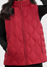 鴨鴨羽絨服馬甲女士2025冬季新款輕薄立領(lǐng)短款保暖鴨絨馬夾背心外套 優(yōu)雅紅 XL （建議120-140斤） 曬單實(shí)拍圖
