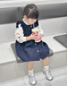 G.DUCKKIDS小黃鴨童裝女童連衣裙秋裝2025新款洋氣兒童裙子春秋季寶寶兩件套 圖片色 110 建議4~5歲【100-110cm】cm 曬單實(shí)拍圖