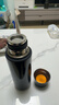 蘇泊爾（SUPOR）保溫杯茶水分離泡茶杯男女士大容量水杯316L不銹鋼車(chē)載杯子送禮物 玄黑-600mL【磁吸杯蓋】 曬單實(shí)拍圖