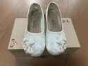 泰和源老北京布鞋春夏款女國風(fēng)刺繡優(yōu)雅柔軟舒適防滑平底鞋中老年媽媽鞋 曬單實(shí)拍圖