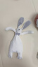 澳貝（auby）嬰幼兒玩具抗菌小兔安撫巾寶寶哄睡神器阿貝貝毛絨手偶新生兒禮物 曬單實(shí)拍圖