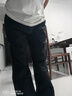 季言直筒休閑褲男春秋款卡其工裝褲子男防皺男士長(zhǎng)褲通勤彈力工作褲子 黑色 34 曬單實(shí)拍圖