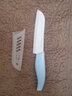 MAYAMIYAmayamiya 日本陶瓷刀水果刀帶刀套削皮刀家用小刀 莫蘭迪藍(lán)5.5英寸 曬單實(shí)拍圖