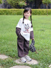 FIDQIOG國際大牌女童春裝套裝2025新款洋氣兒童春秋季時髦衛(wèi)衣女寶寶開春 白色 120cm 均碼 曬單實拍圖