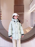 Teenie Weenie小熊女裝連帽羽絨服2025冬季新款休閑舒適戶(hù)外感外套 淺綠色 XS 曬單實(shí)拍圖