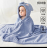 歐孕（OUYUN）嬰兒浴巾珊瑚絨速干兒童斗篷浴袍帶帽寶寶洗澡浴衣 大象145*85 曬單實(shí)拍圖