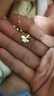 央創(chuàng  )時(shí)尚【中國黃金授權】四葉草銀項鏈女生女士生日禮物送女友女朋友S925 曬單實(shí)拍圖