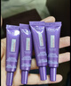 歐萊雅（LOREAL）紫熨斗眼霜眼部緊致 30ml （7.5ml*4）+面膜套裝 曬單實(shí)拍圖