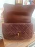 百麗碎銀幾兩大號羊皮優(yōu)雅小香風(fēng)菱格鏈條包包X6916BX4 啡色【羊絨款】 F 曬單實(shí)拍圖