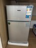 奧克斯小冰箱家用小型迷你冷藏冷凍兩用出租房宿舍用節能省電寢室辦公室電冰箱 【熱賣(mài)款 升級凈化去味】22A126DW銀 曬單實(shí)拍圖