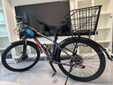 自行車(chē)后車(chē)筐山地車(chē)籃兒童折疊車(chē)后置籃子單車(chē)電動(dòng)車(chē)后籃加大車(chē)簍書(shū)包架 【升級(jí)全快拆】鋁合金貨架+黑色后車(chē)筐 曬單實(shí)拍圖