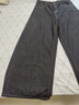 獨束大碼女裝2025春裝新款百搭通勤黑色褲子百搭簡(jiǎn)約高腰長(cháng)褲女 曜石黑 XL (尺碼：3) 曬單實(shí)拍圖