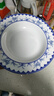 陶溪川景德鎮陶瓷餐具盤(pán)子釉中彩青花盤(pán)碟家用中式白瓷淺盤(pán)菜盤(pán)喬遷禮物 曬單實(shí)拍圖