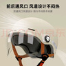 天騎頭盔 電動(dòng)車(chē)3c認證新國標A類(lèi)電瓶車(chē)半盔男女士夏季安全帽四季通用 米白色 米白-防曬茶鏡  曬單實(shí)拍圖