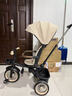 ANGI BABY兒童三輪車(chē)1-3-6歲車(chē)寶寶三輪車(chē)腳踏車(chē)遛娃神器多功能手推嬰兒車(chē) 米色 【可坐可躺+可折疊】 推騎兩用嬰兒推車(chē)周歲生日禮物 曬單實(shí)拍圖
