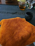 JCZS德國茶巾茶布吸水茶桌抹布高端茶臺吸水布不掉毛茶具專(zhuān)用養壺毛巾 黃色一條30X30 曬單實(shí)拍圖