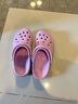 卡駱馳（CROCS）洞洞鞋貝雅卡駱班輕便耐磨一腳蹬休閑鞋|205089 芭蕾粉/糖果粉-6TG 39 (240mm) 曬單實(shí)拍圖