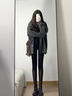 Qidongyinqing黑色加絨緊身小腳牛仔褲女2025秋冬新款高腰顯瘦彈力修身鉛筆褲子 黑色【九分】厚絨 26 【建議85-92斤】 曬單實(shí)拍圖