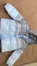 笛莎（DEESHA）女童羽絨服2025冬新款三防加厚連帽短款童裝小童女寶寶外套衣服 藍灰色 140 【充絨量：107.5g】 曬單實(shí)拍圖