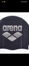 阿瑞娜（arena）游泳帽原裝進口硅膠防水泳帽男女高彈舒適休閑訓練比賽泳帽6400黑 曬單實拍圖