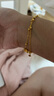 中國黃金（CHINA GOLD）黃金手鏈女足金幸運四葉草金手飾生日禮物情人節送女友愛(ài)人老婆 【今/次日達】足金四葉草手鏈+玫瑰禮盒 曬單實(shí)拍圖