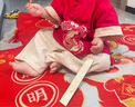DUTRIEUX男童一周歲衣服男孩漢服禮服嬰兒抓周夏季武俠中式唐裝國風(fēng)男寶寶 飛龍在天兩件套 80 cm-90cm【 建議1-2歲】 曬單實(shí)拍圖