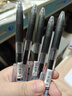 百樂(lè )（PILOT）JUICE果汁筆按動(dòng)黑色中性筆高顏值0.5簽字筆黑筆水筆學(xué)生考試刷題水性筆辦公用品文具套裝 5支 曬單實(shí)拍圖
