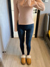 名橙鯊魚褲女2025秋冬季外穿提臀顯瘦修身無痕小腳褲仿牛仔收腹打底褲 藍色—中暖款【適合5-15℃】 M 【適合95-115斤】 曬單實拍圖