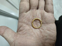中國黃金（CHINA GOLD）金箍棒黃金戒指男女款足金素圈指環(huán)手飾新年節生日禮物送女友愛(ài)人 金箍棒戒指 約1g 圈號12 曬單實(shí)拍圖