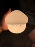 MUID蘑菇頭小夜燈臥室床頭可愛(ài)睡眠燈充電嬰兒喂奶燈柔光拍拍燈哺乳燈 曬單實(shí)拍圖