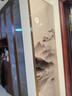 畫(huà)畫(huà)小鎮水墨山水電表箱裝飾畫(huà)電子鐘新中式豎款配電箱網(wǎng)絡(luò )盒遮擋表掛鐘畫(huà) XL469【常規電表箱款】 35*90（容納尺寸≤20*80cm） 鋁合金輕奢金框-更顯高貴 左側翻開(kāi) 曬單實(shí)拍圖