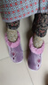 回力國風(fēng)棉拖鞋包跟女士冬季保暖加絨加厚家居鞋室內防滑家用棉鞋女 紫色  36-37 曬單實(shí)拍圖