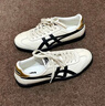 Onitsuka Tiger鬼塚虎男女款復古德訓鞋輕便透氣運動(dòng)休閑板鞋TOKUTEN 1183B938 白色/黑色 40.5 曬單實(shí)拍圖