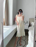 鉑吶苓睡衣女春秋夏棉質(zhì)吊帶背心睡裙女士家居服可外穿公主可愛(ài)宮廷 公主風(fēng)睡裙L【95-105斤】 曬單實(shí)拍圖