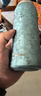 JRINKTEEA日本品牌純鈦保溫杯茶水分離鈦水杯車載男士燜泡茶杯戶外禮品杯 升級款隕花藍+杯套500ml無噴漆 曬單實拍圖