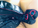 迪士尼新款男童羽絨服兒童炫彩護目鏡奧特曼帥氣洋氣中長(cháng)加厚羽絨服冬裝 黑色 140 曬單實(shí)拍圖