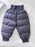 歐孕（OUYUN）寶寶羽絨褲外穿冬季新款男童女童兒童嬰兒90白鴨絨褲子男 印象黑 [90白鴨絨 A類(lèi)標準] 100 [建議身高90cm-100cm] 曬單實(shí)拍圖